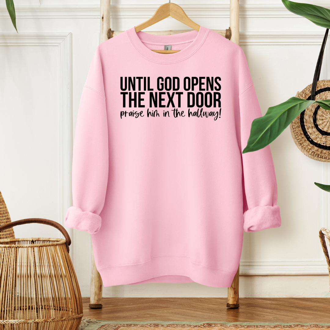 Praise Him in the Hallway Cozy Sweatshirt