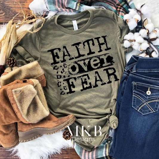 Faith Over Fear Relaxed Unisex T-Shirt