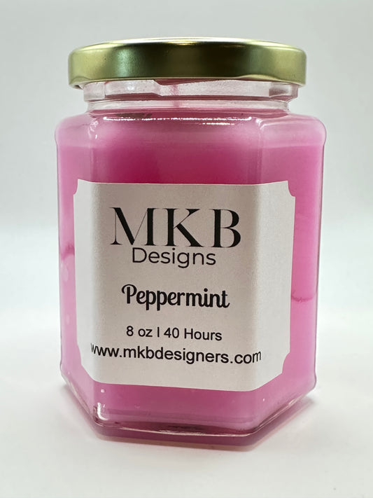 Glass Jar Candle Peppermint