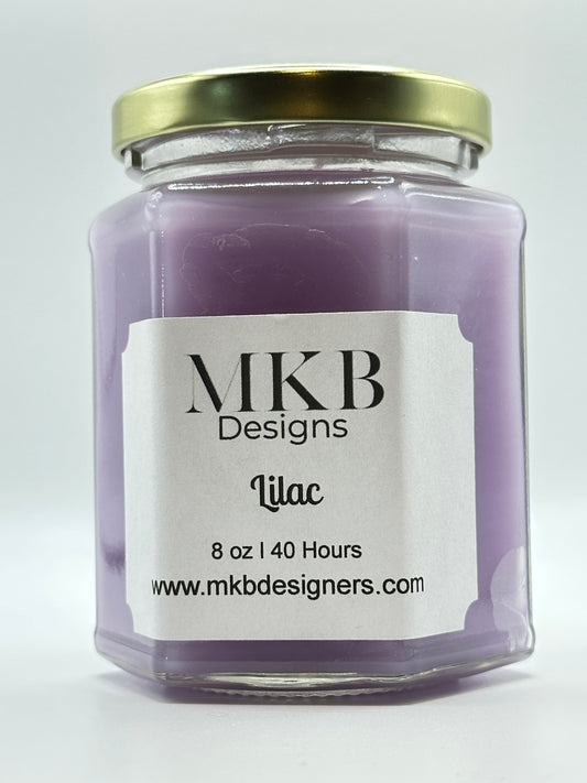 Glass Jar Candle Lilac