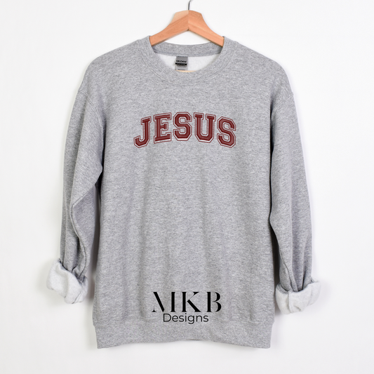 JESUS Embroidered Cozy Sweatshirt